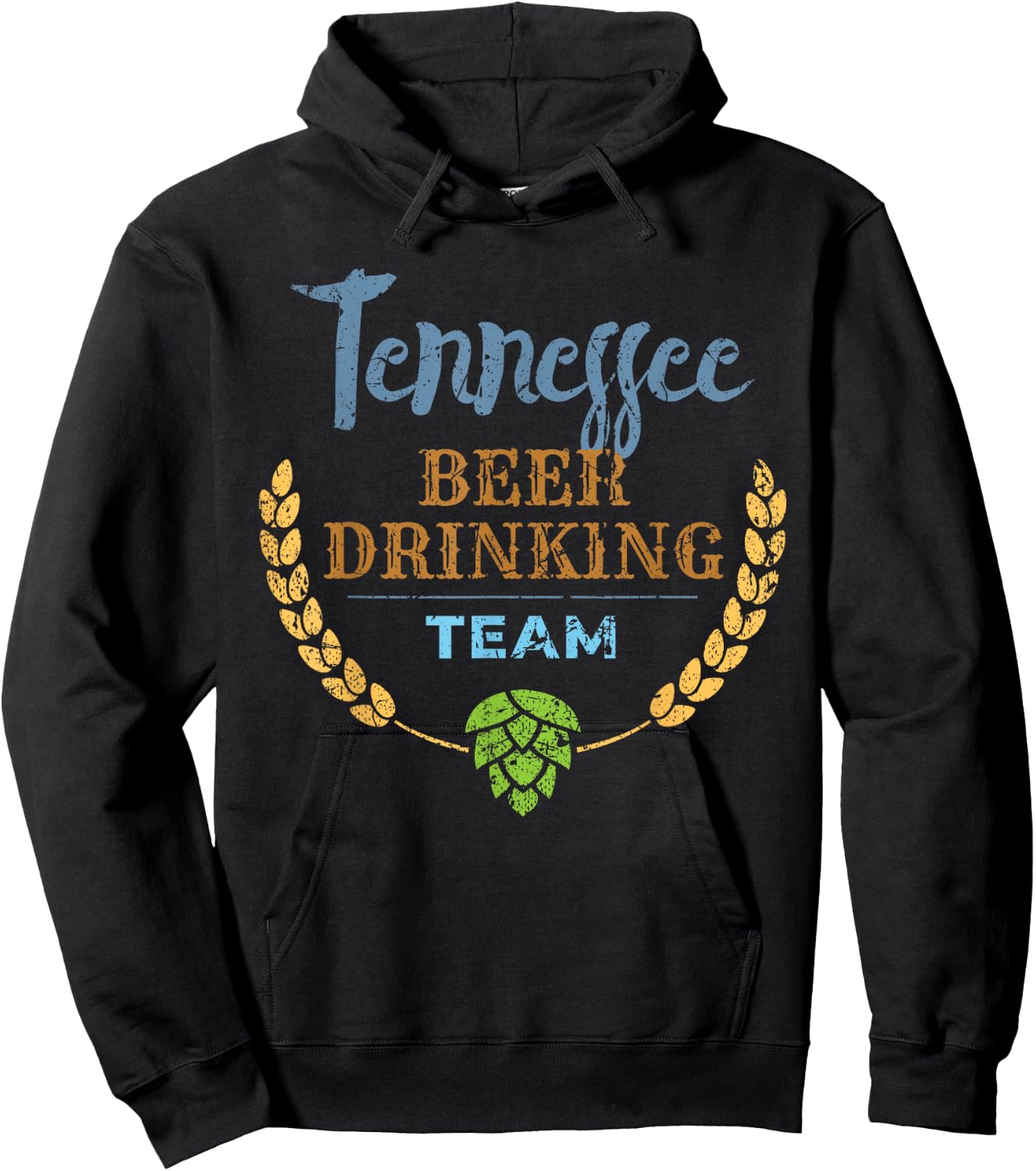 Tennessee Beer Drinking Team Vintage Style Hoodie - Hoodie | Black
