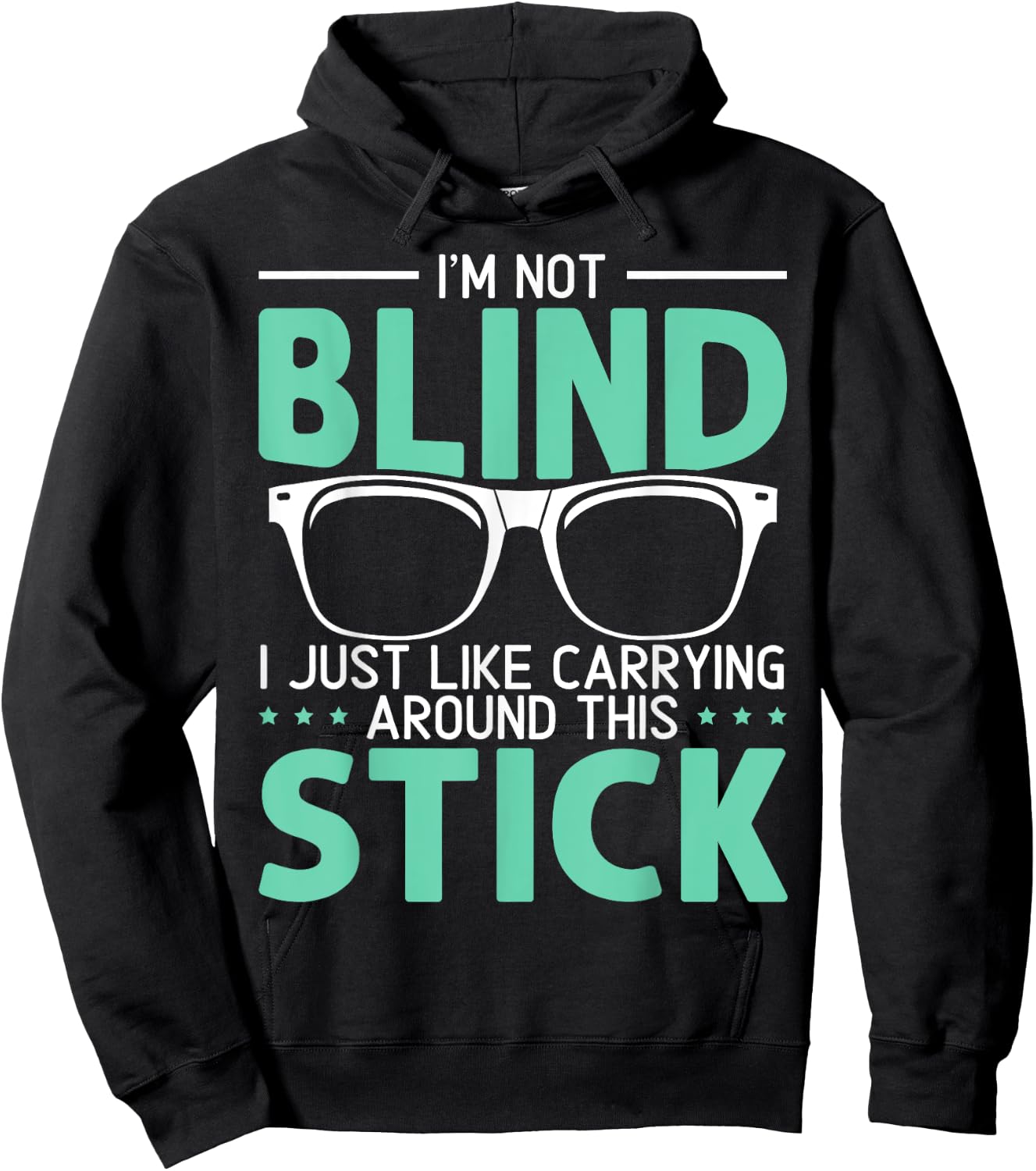 Visually Impaired Braille Visual Blind Awareness Hoodie - Hoodie | Black