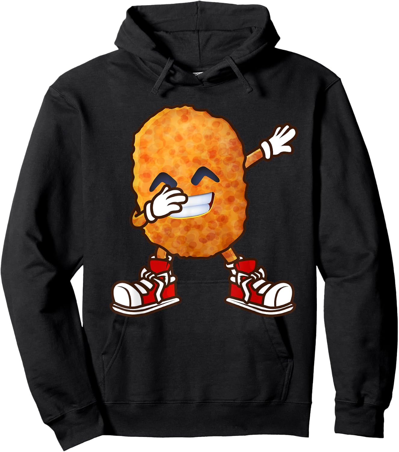 Funny Dabbing Chicken Nuggets Design For Kids Nugget Lover Hoodie - Hoodie | Black