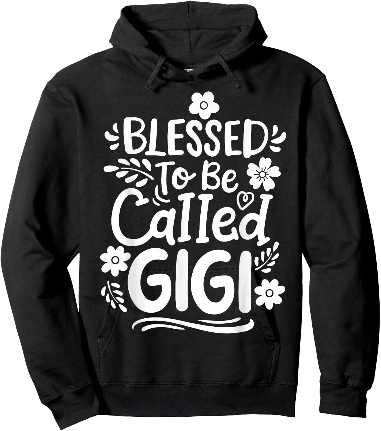 Gigi Grandma Grandmother Blessed to be Called Gigi Hoodie - Hoodie | Black