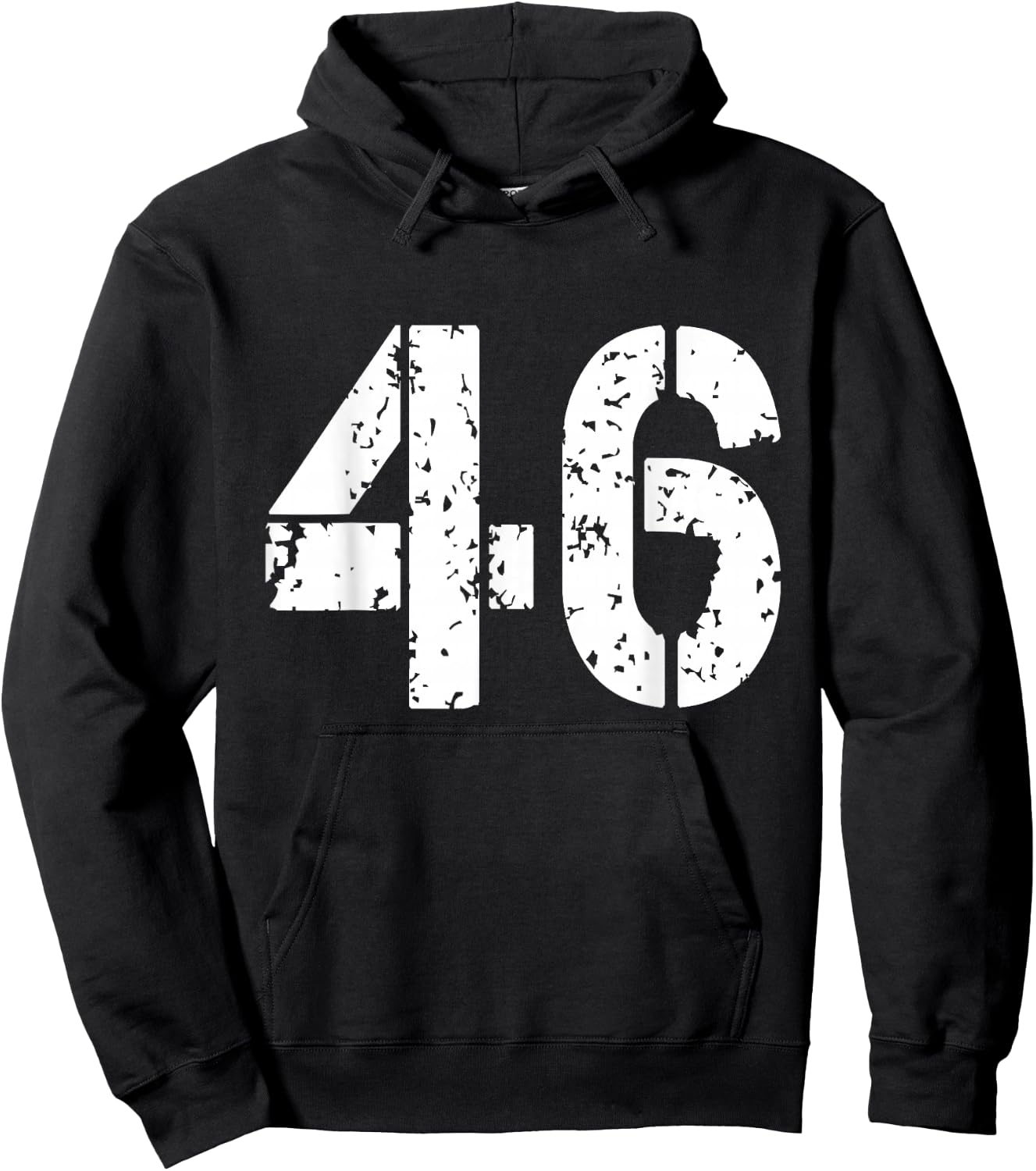 Number 46 Varsity Team - 46th Birthday & 46 Years Old Hoodie - Hoodie | Black