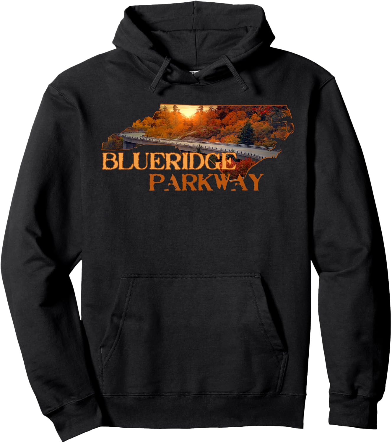 The Linn Cove Viaduct North Carolina Blueridge Parkway Hike Hoodie - Hoodie | Black