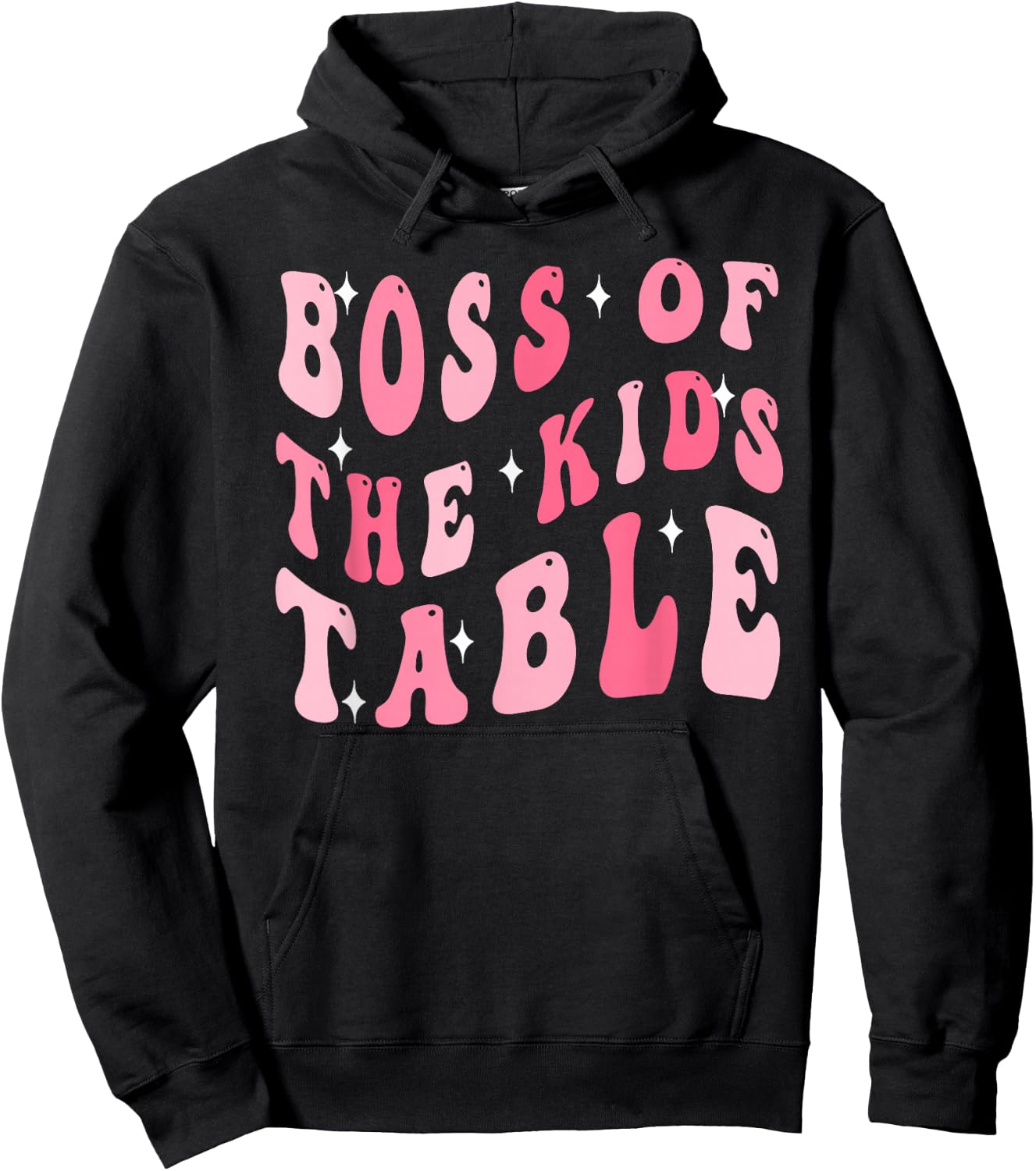 Funny Thanksgiving Toddlers Turkey Boss Of The Kids Table Hoodie - Hoodie | Black