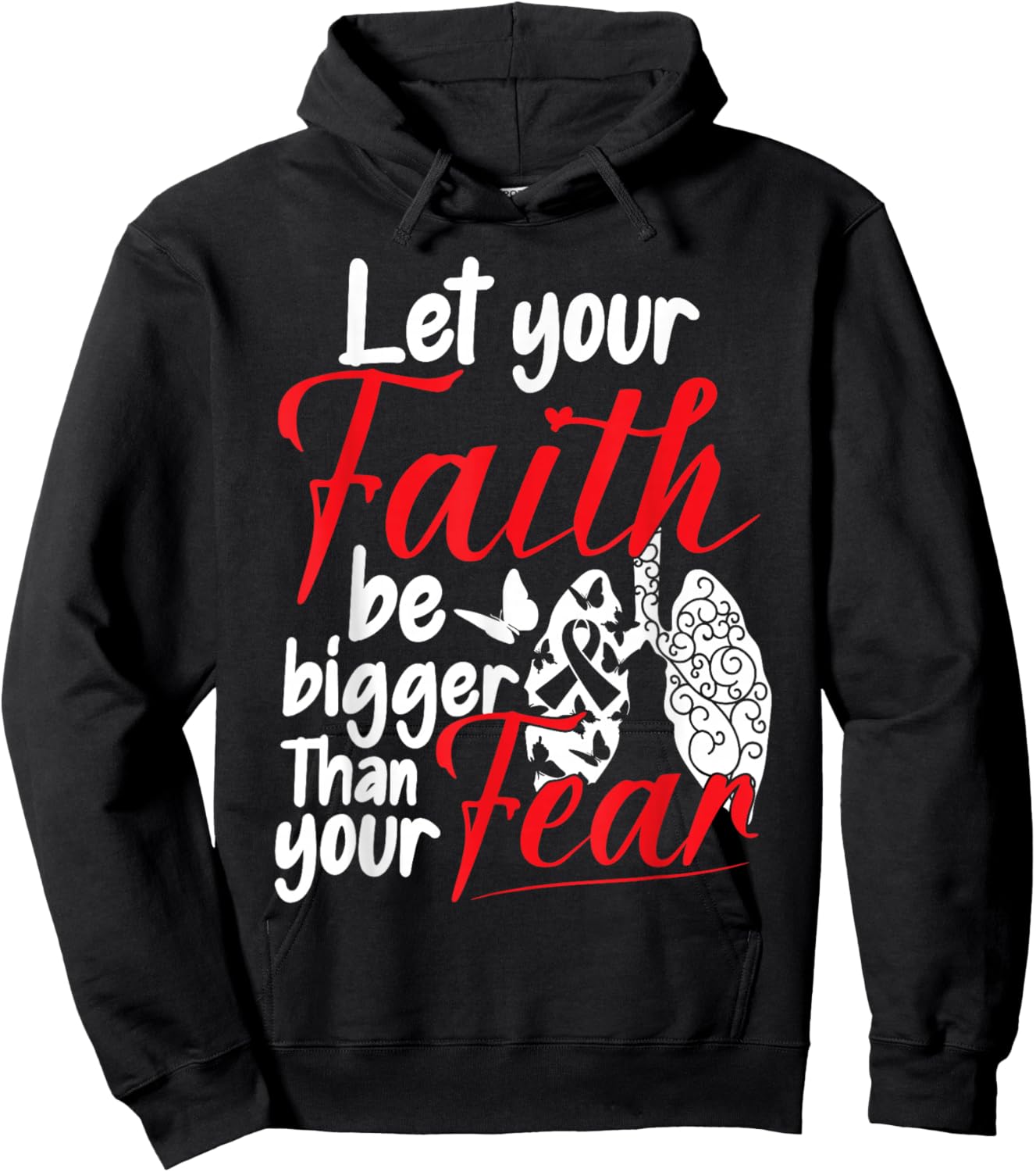 Lung Cancer Warrior Hoodie - Hoodie | Black