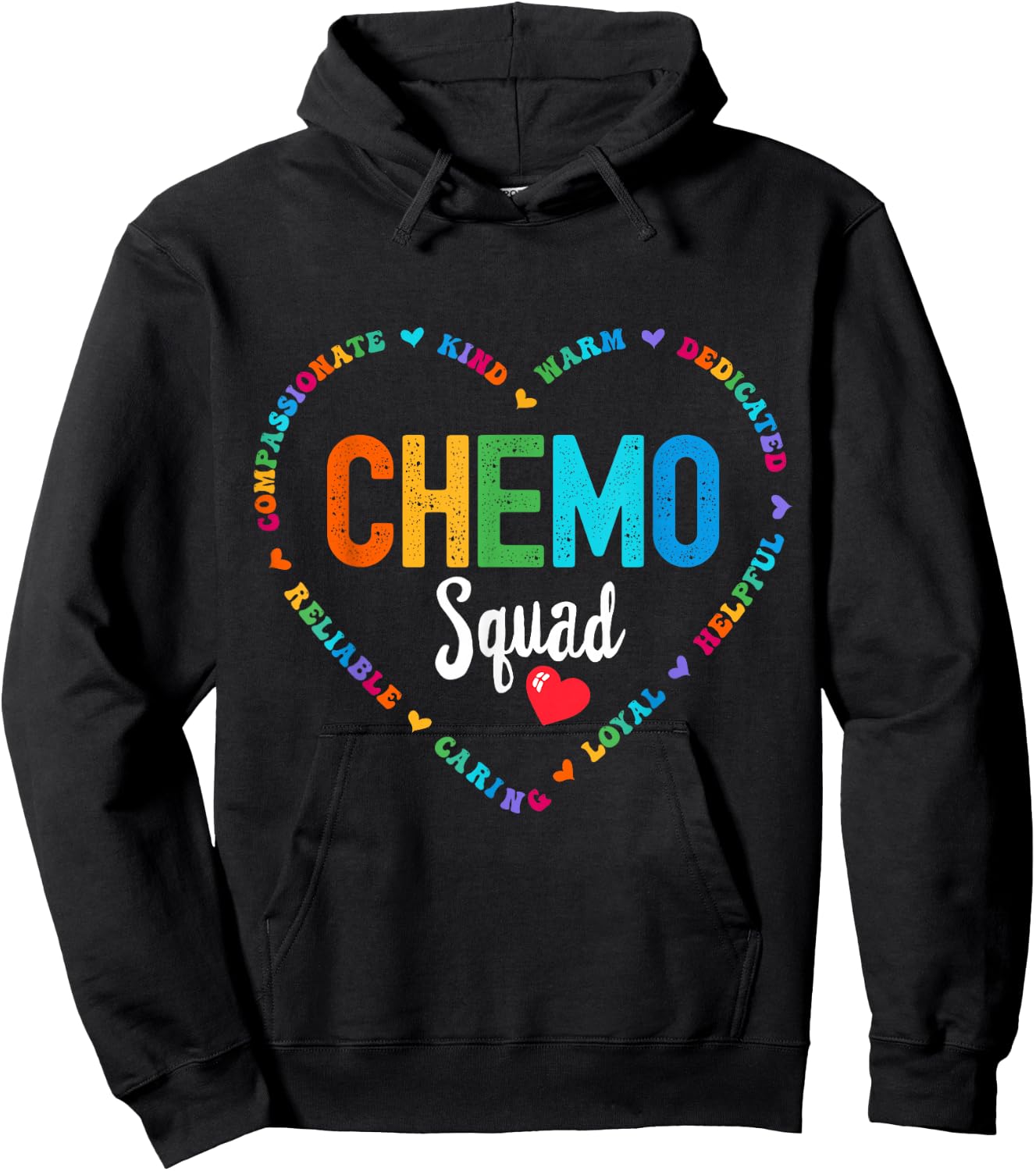Chemo Squad Chemotherapy Oncology infusion Hoodie - Hoodie | Black