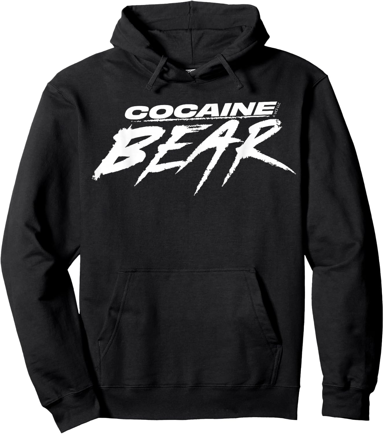Cocaine Bear Black and White Logo Hoodie - Hoodie | Black