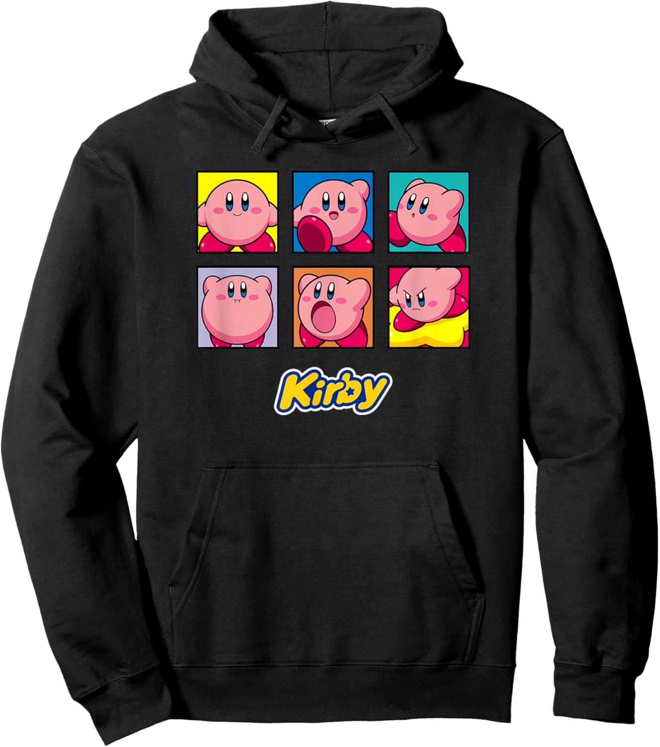 Kirby Vintage Panel Collage Poster - -Kids - Black - Small Hoodie - Hoodie | Black