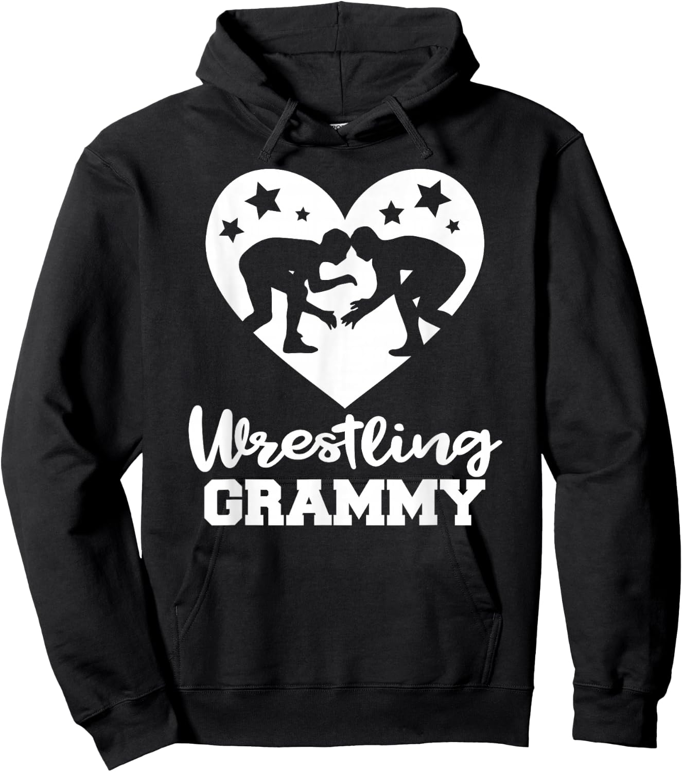 Wrestling Grammy Funny Wrestler Athlete Grammy Hoodie - Hoodie | Black
