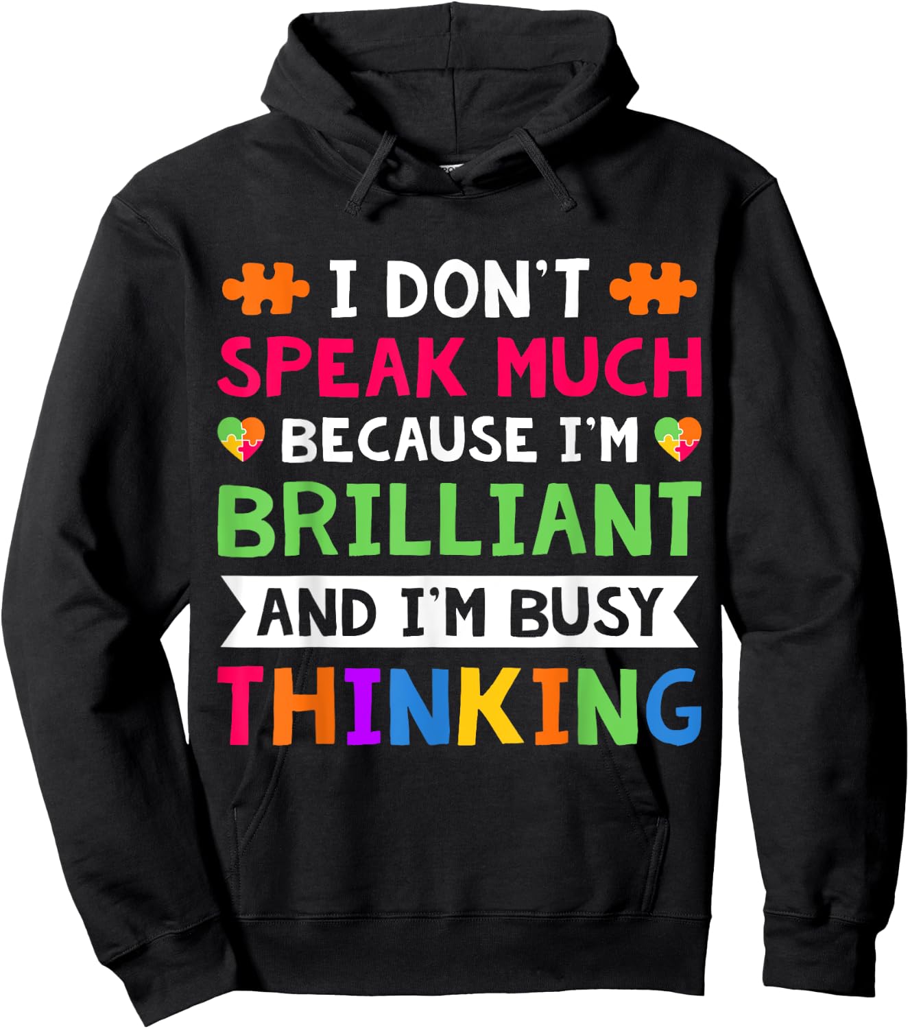 My Child May Be Non Verbal I May Be Nonverbal Autism Mom Hoodie - Hoodie | Black