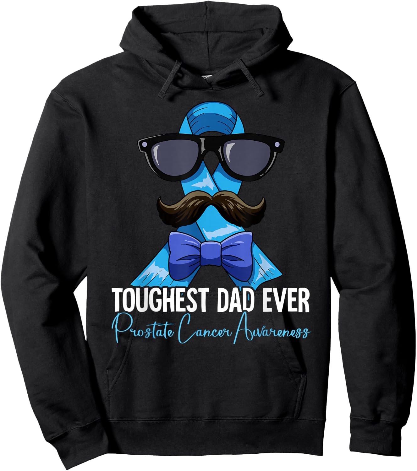 Dad Prostate Cancer Awareness Hoodie - Hoodie | Black