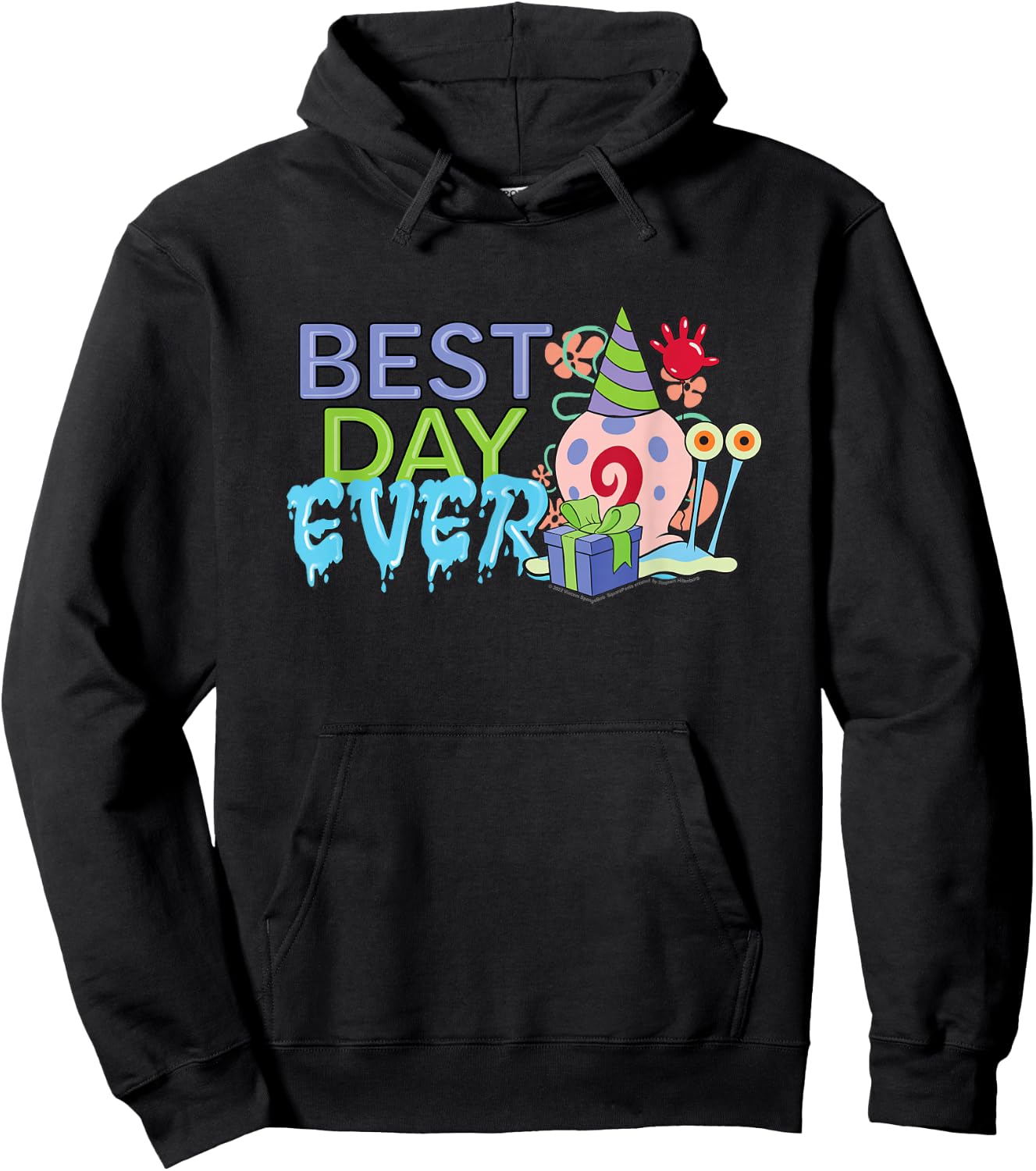 Spongebob Squarepants Best Day Ever Gary Birthday Hoodie - Hoodie | Black
