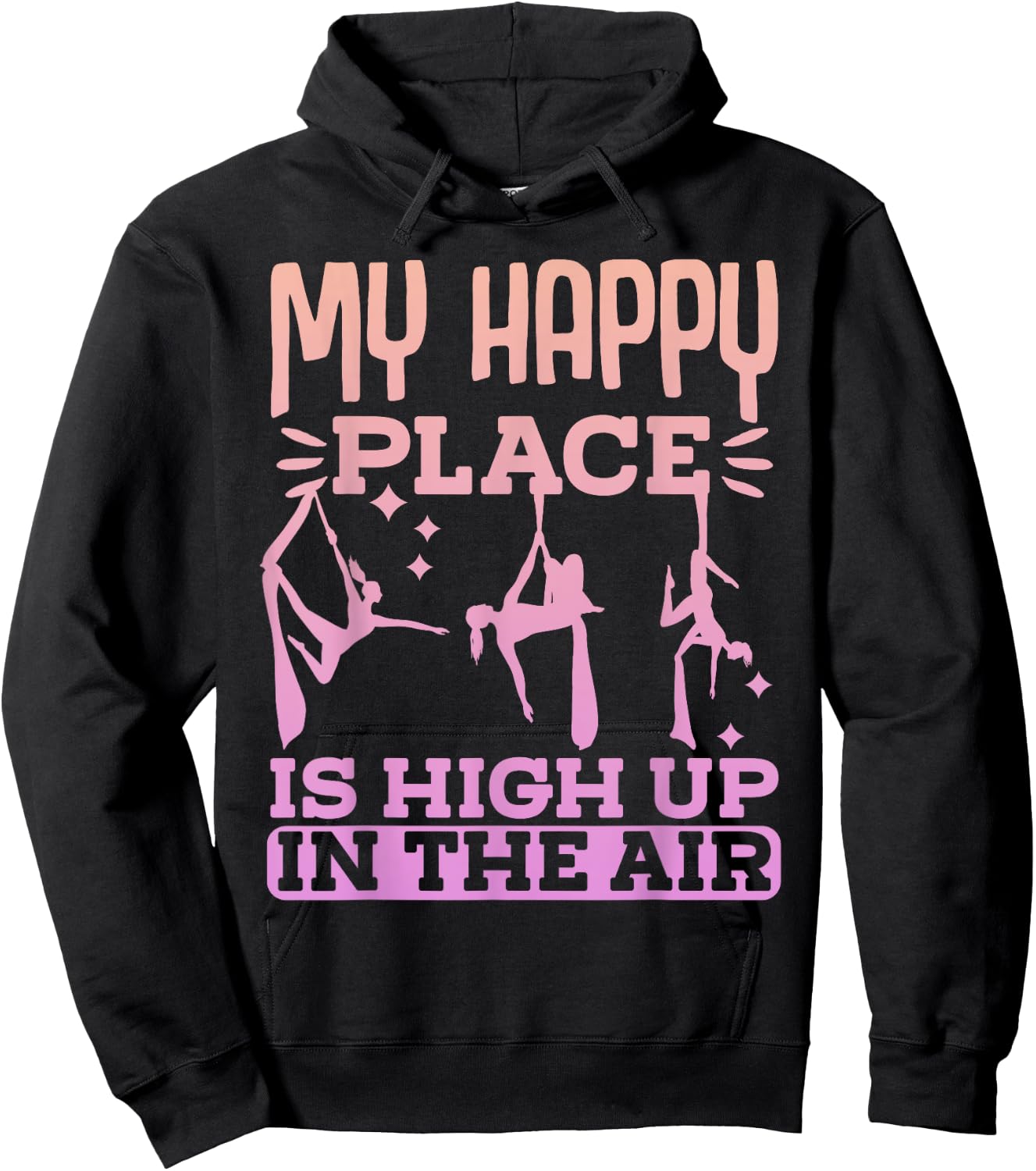 Aerialist Performer Gymnastic Aerial Silks Hoodie - Hoodie | Black