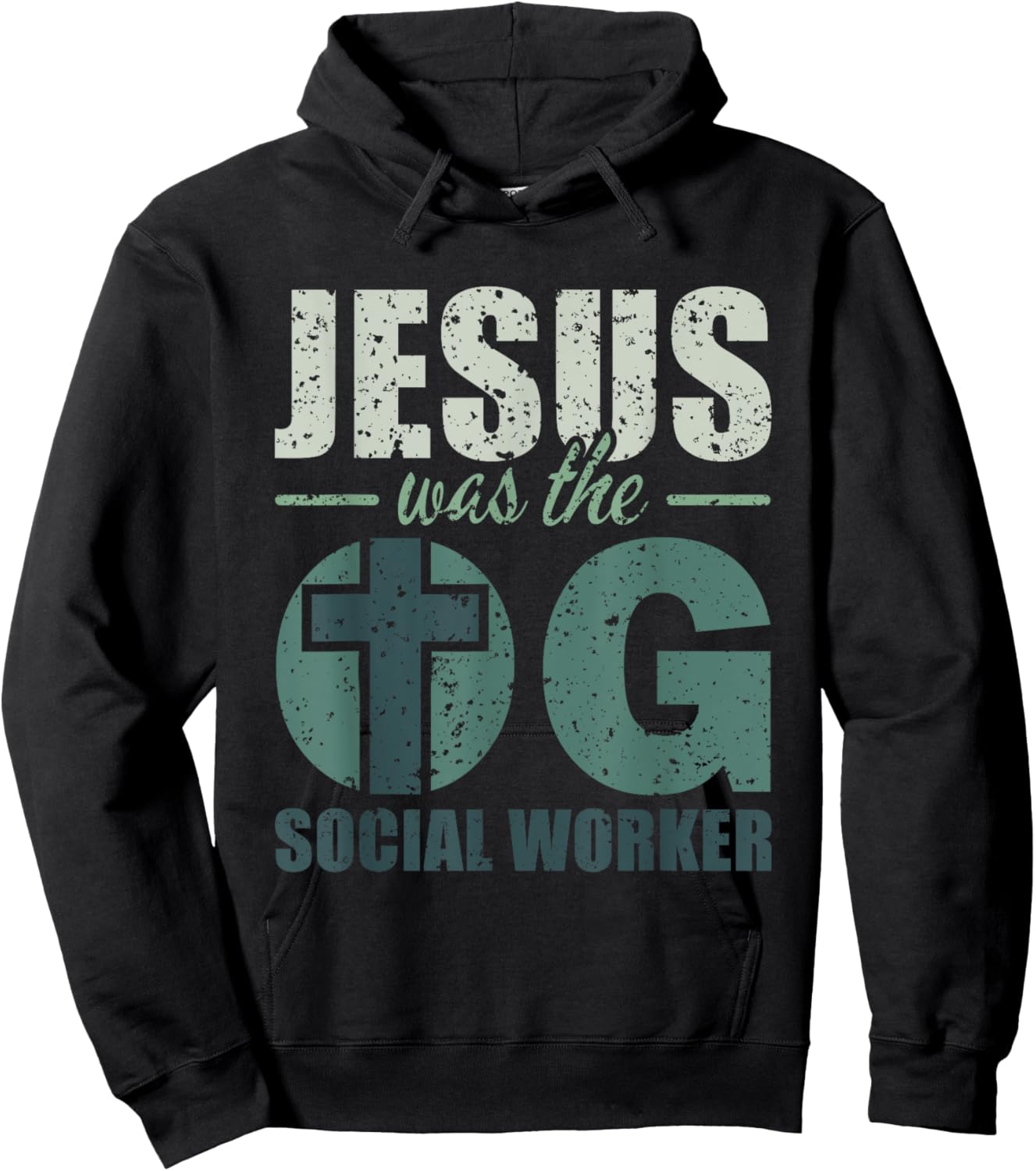 Jesus was the OG Social Worker - Christian Social Work Hoodie - Hoodie | Black
