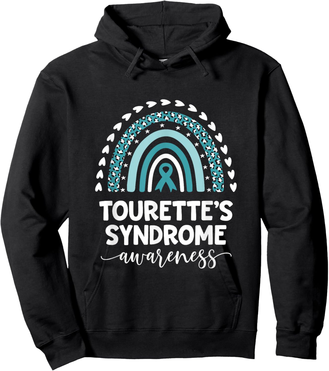 Tourettes Syndrome Support Love Cure Tourettes Awareness Hoodie - Hoodie | Black