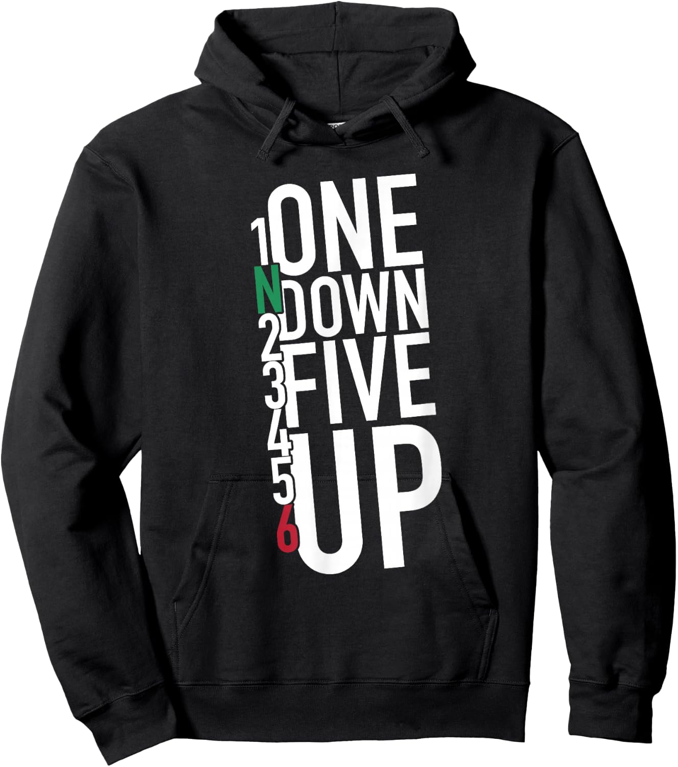 1N23456 Motorcycle Gear Shift Motorcyclist Hoodie - Hoodie | Black