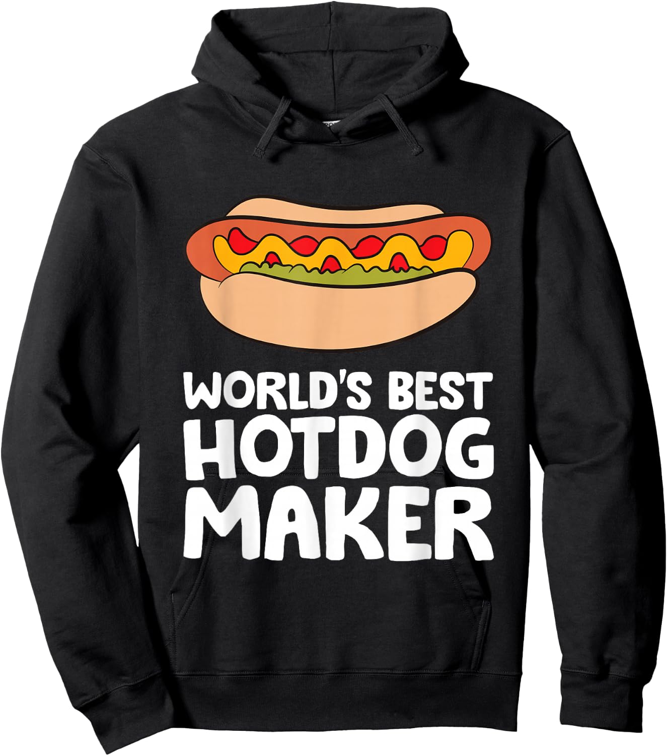 World's Best Hotdog Maker Funny Hot Dog Hoodie - Hoodie | Black