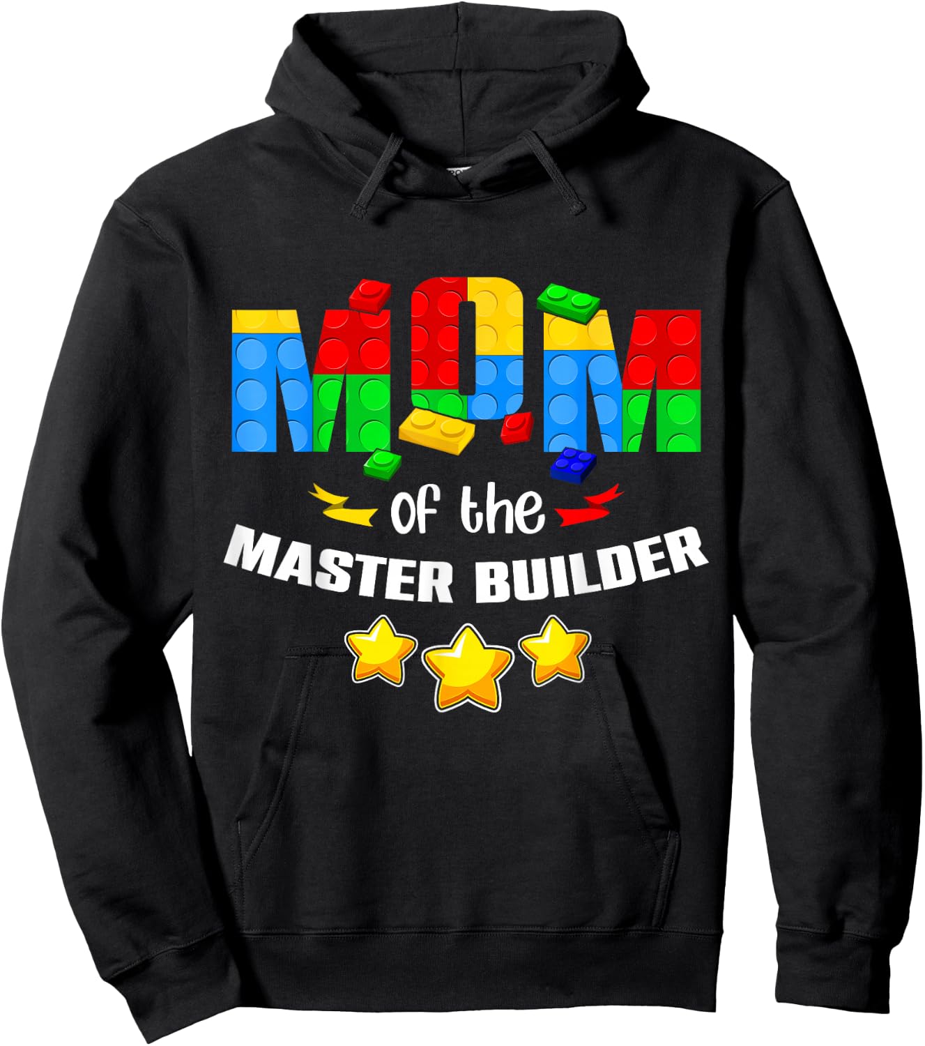 Mom Of The Master Builder Boy Block Toys Kids Brick Builder Hoodie - Hoodie | Black