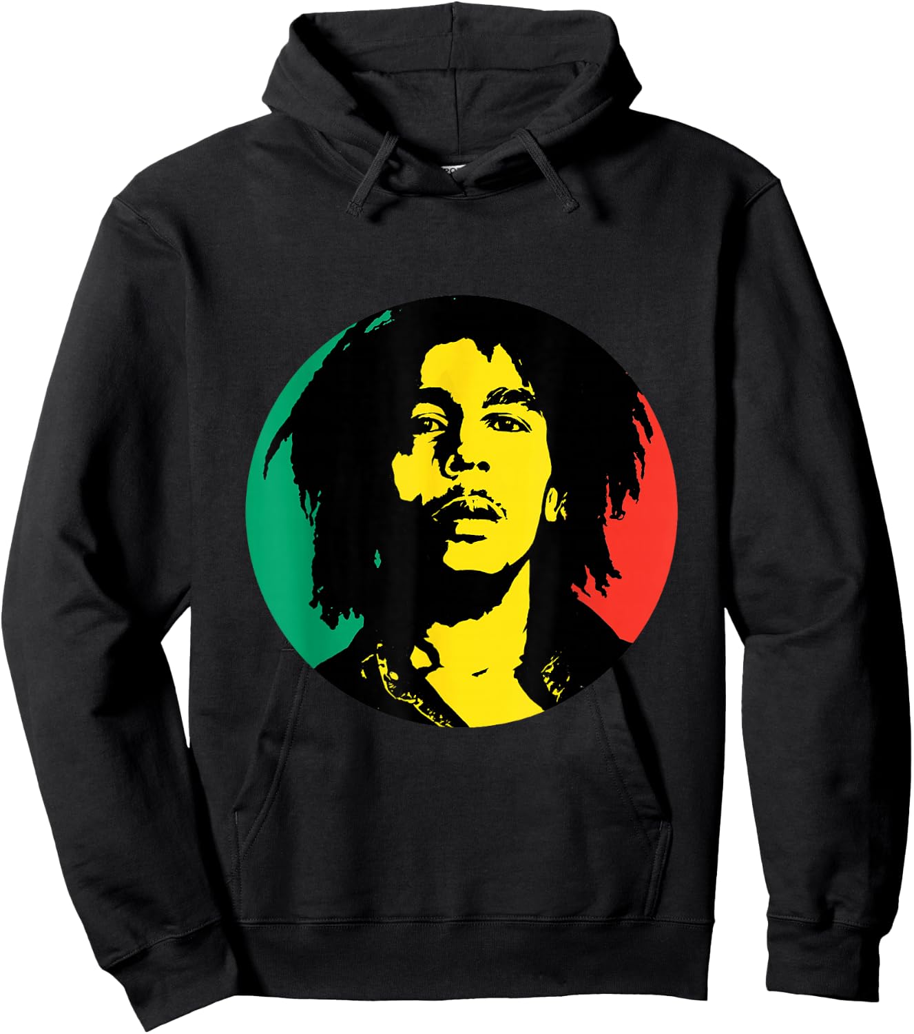Bob Marley Rasta Circle Hoodie - Hoodie | Black