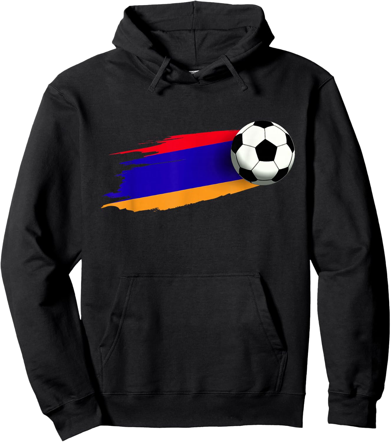 Armenia Flag Jersey Armenian Soccer Team Armenian Hoodie - Hoodie | Black