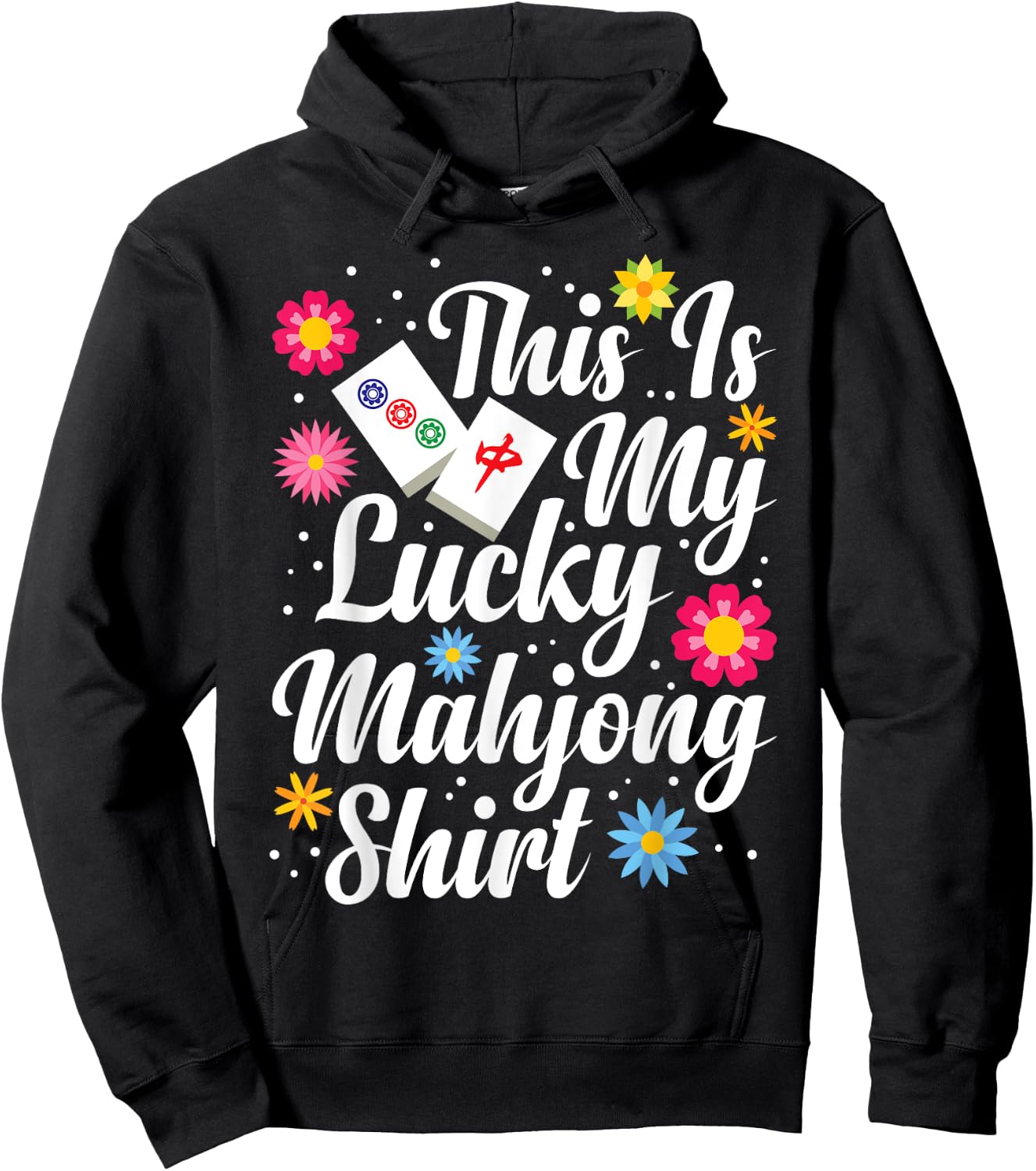 Mah Jongg Sock Mahjong Lover Mahjong Player Mahjong Game Set Hoodie - Hoodie | Black