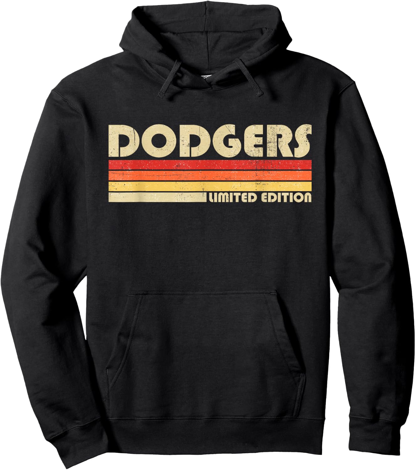 Vintage Dodgers Name Throwback Retro Gift Men Women Boy Girl Hoodie - Hoodie | Black