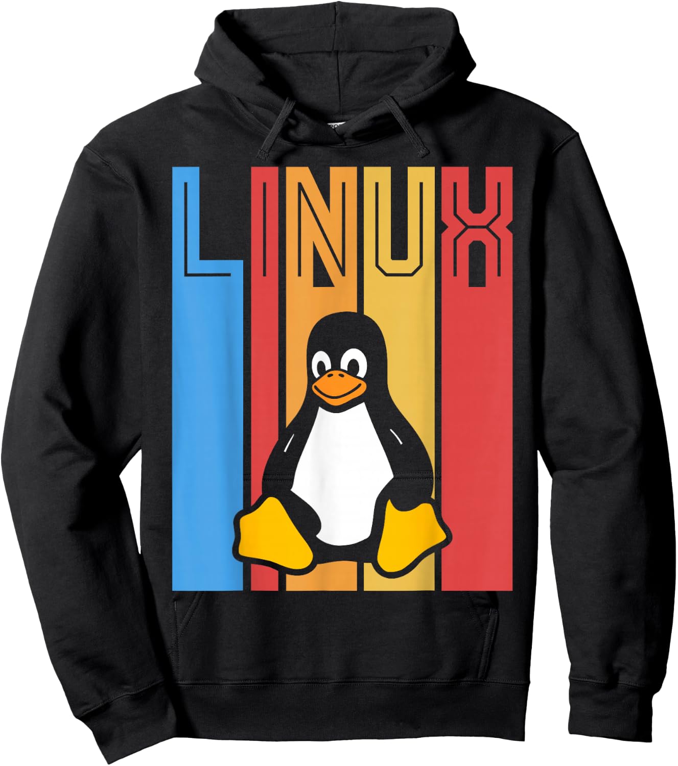 Linux Retro Vintage Geek Tools Nerd Programming Souvenir Hoodie - Hoodie | Black