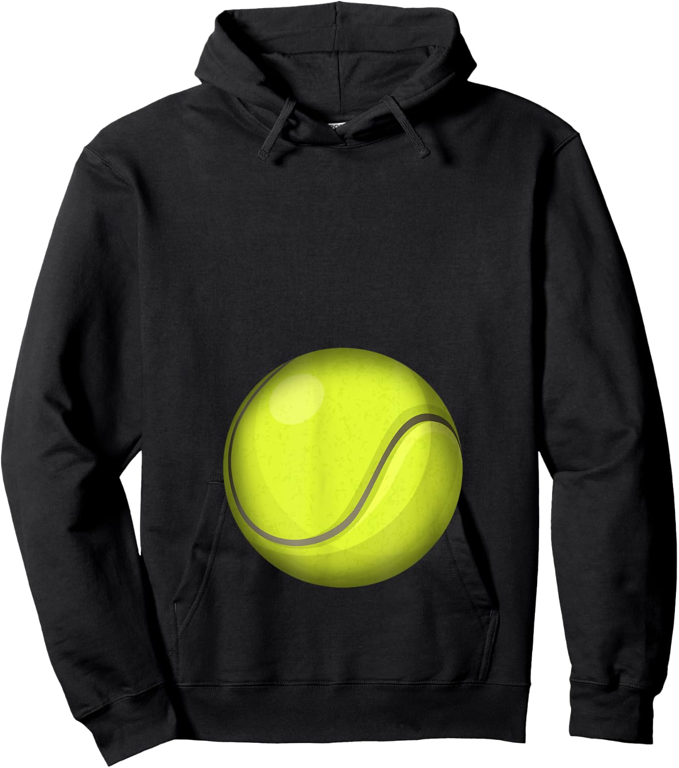 Funny Tennis Player Belly Pregnant Mama Hoodie - Hoodie | Black