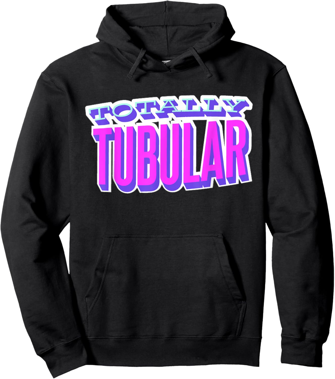 Totally Tubular, I Love The 80's Hoodie - Hoodie | Black