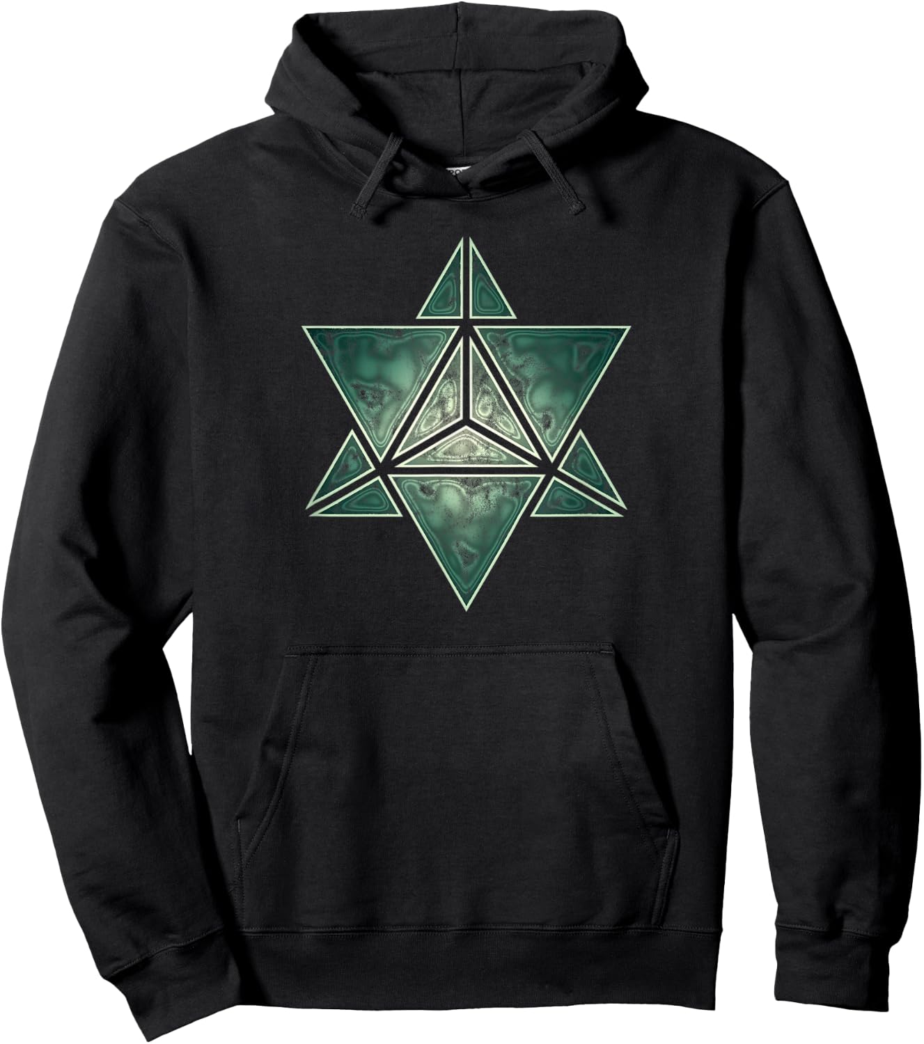 Merkaba Sacred Geometry Yoga Spirituality Meditation Trendy Hoodie - Hoodie | Black