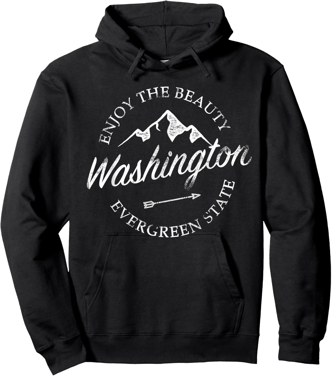 Washington Evergreen State Hoodie - Hoodie | Black