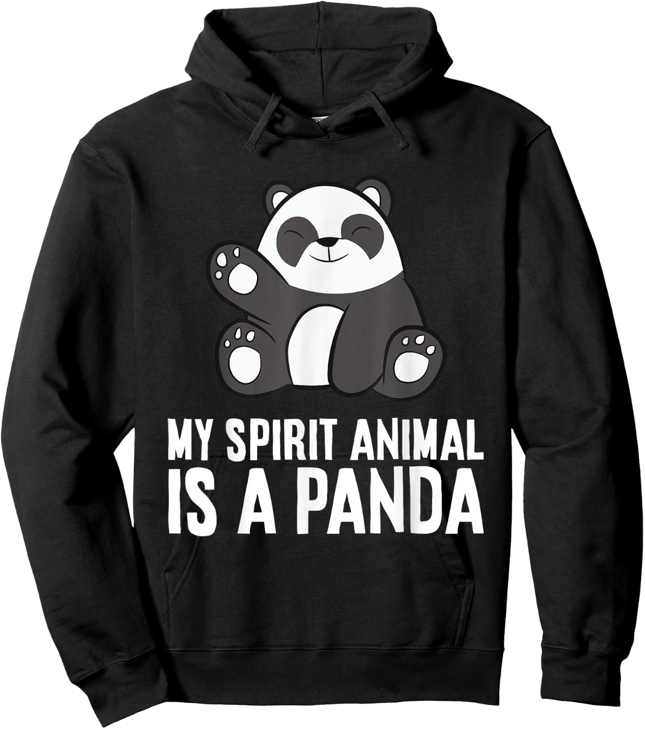 Panda Spirit Animal My Spirit Animal Is A Panda Hoodie - Hoodie | Black