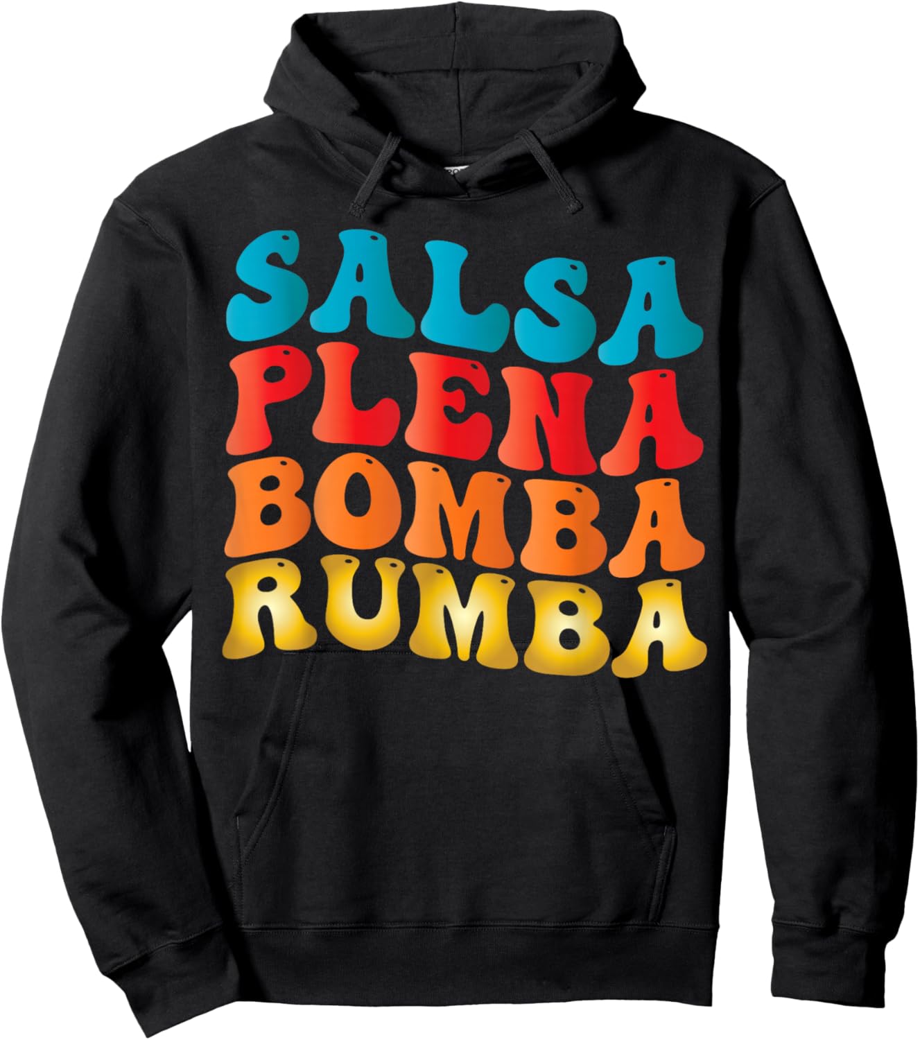 Puerto Rico Salsa Plena Bomba Rumba Boricua Puerto Rican Hoodie - Hoodie | Black