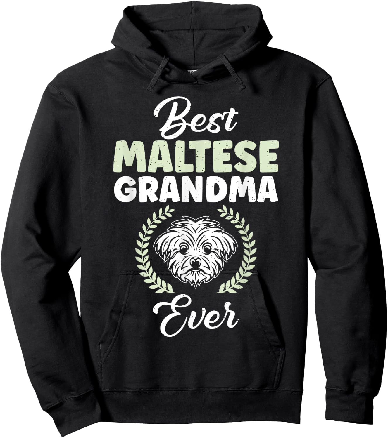 Best Maltese Grandma Ever Maltese Grandma Hoodie - Hoodie | Black