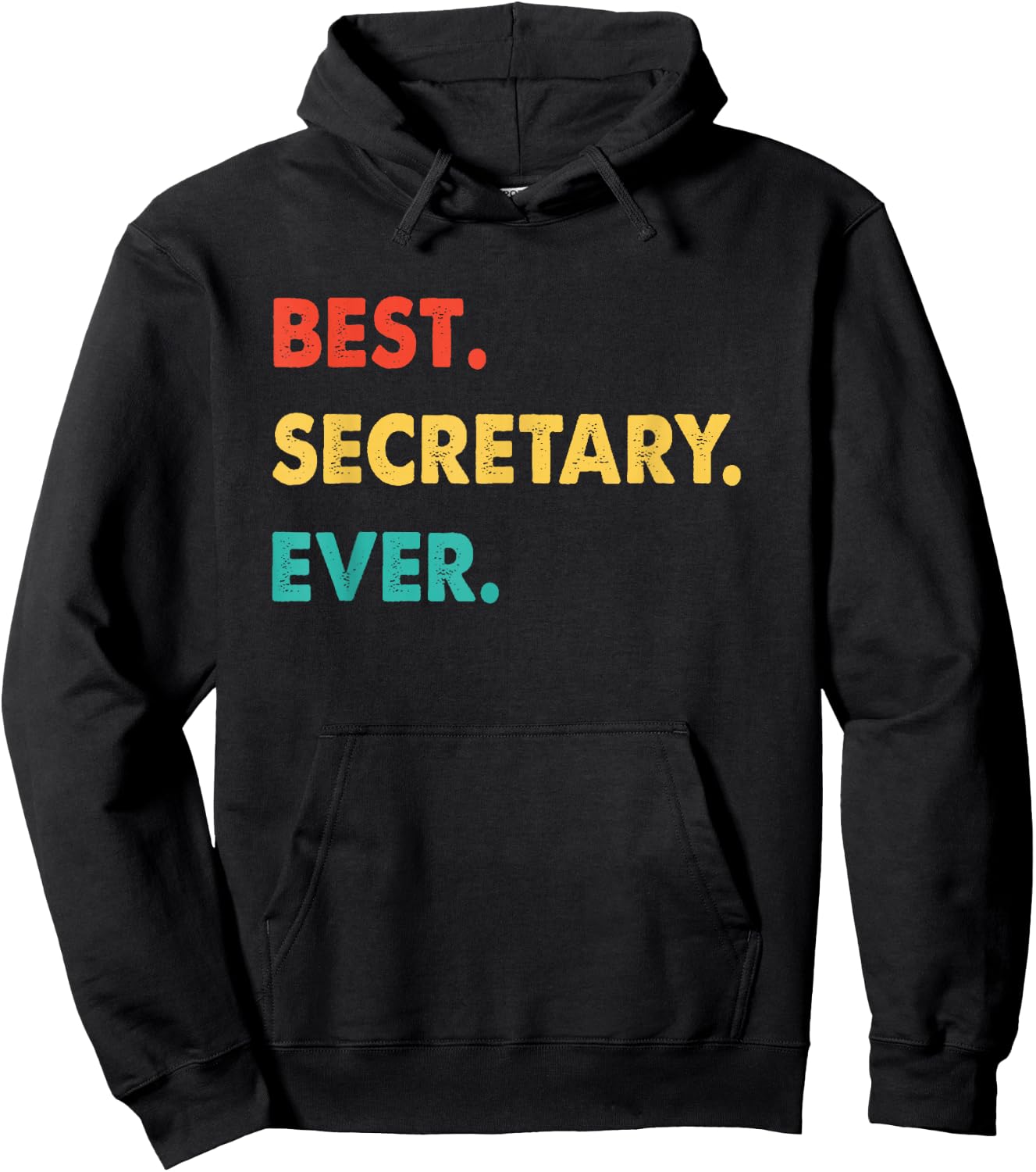 Secretary Retro Best Secretary Ever Hoodie - Hoodie | Black