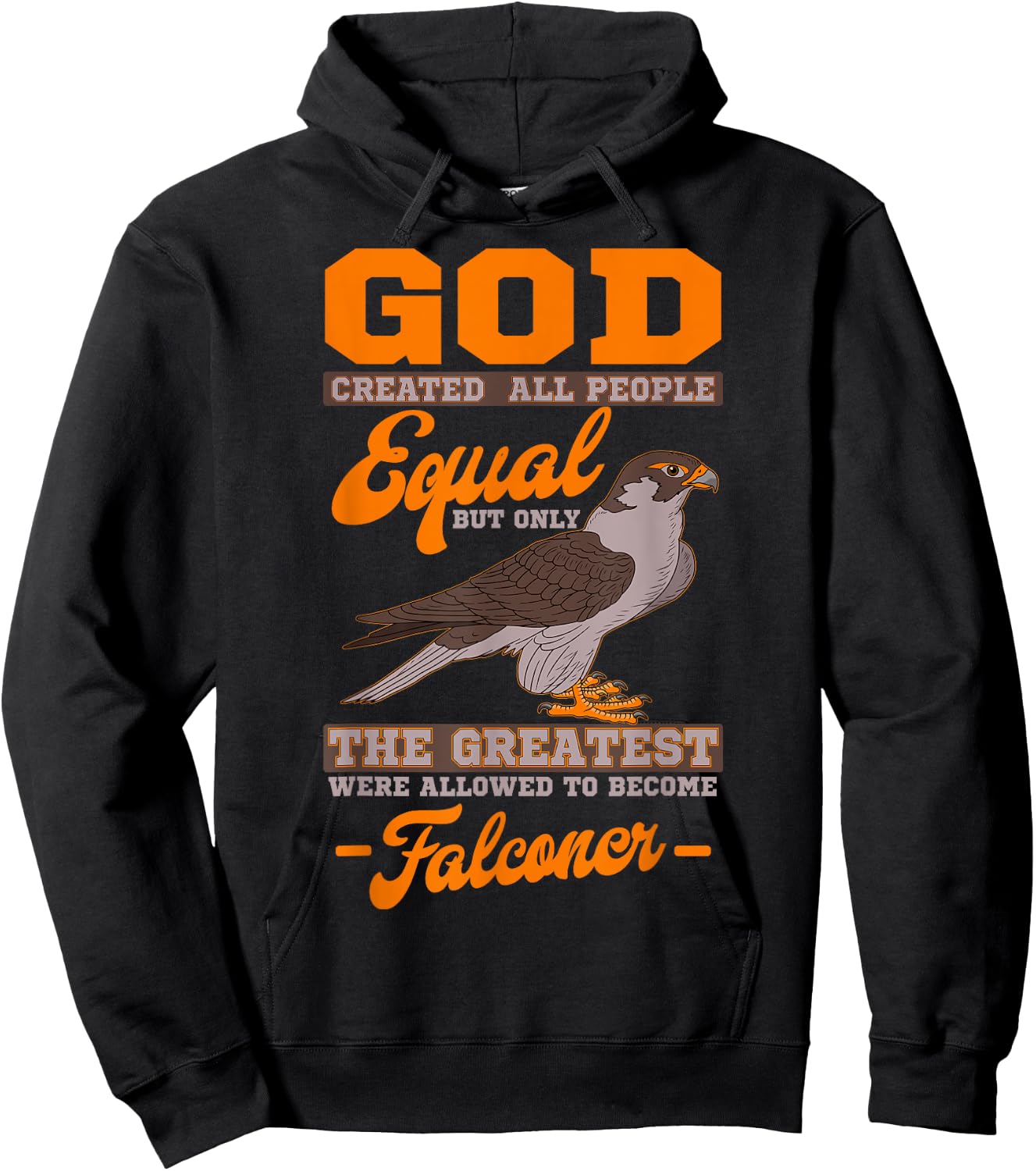 Falconer Falconry Hawking Apparel -Adults Black Modern Short Sleeve Small Hunting Hoodie - Hoodie | Black