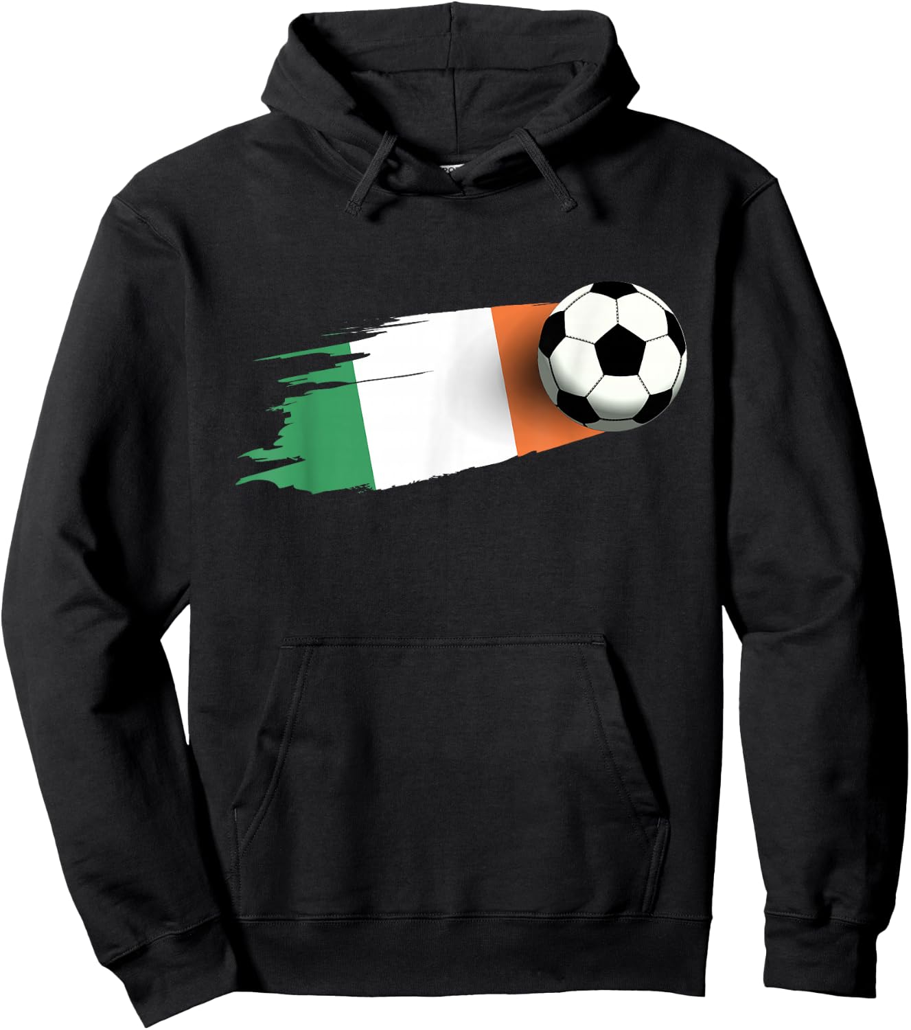 Ireland Flag Jersey Ireland Soccer Team Ireland Hoodie - Hoodie | Black