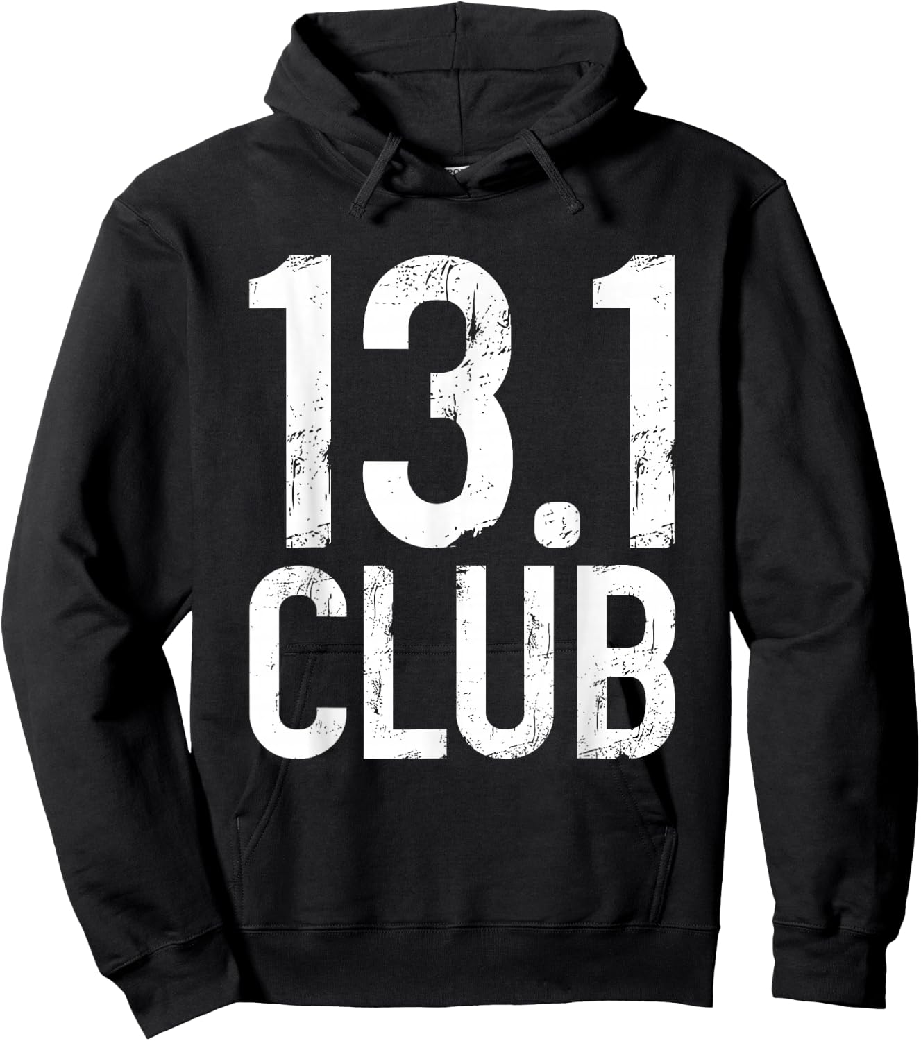13.1 Club Half Marathon Vintage Marathoner Running Runner Hoodie - Hoodie | Black