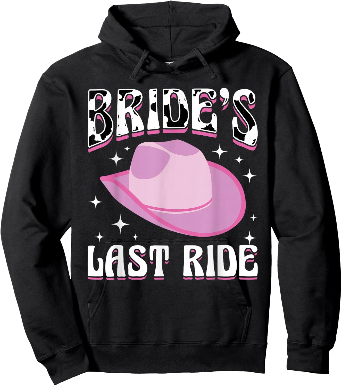 Bride´s Last Ride - Bachelorette Party Cowgirl Country Hoodie - Hoodie | Black
