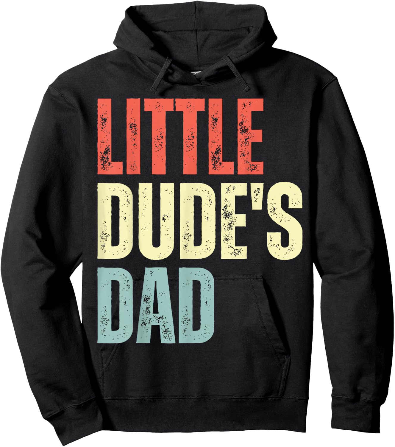 Little Dudes Dad Vintage, Little Dudes Dad Hoodie - Hoodie | Black