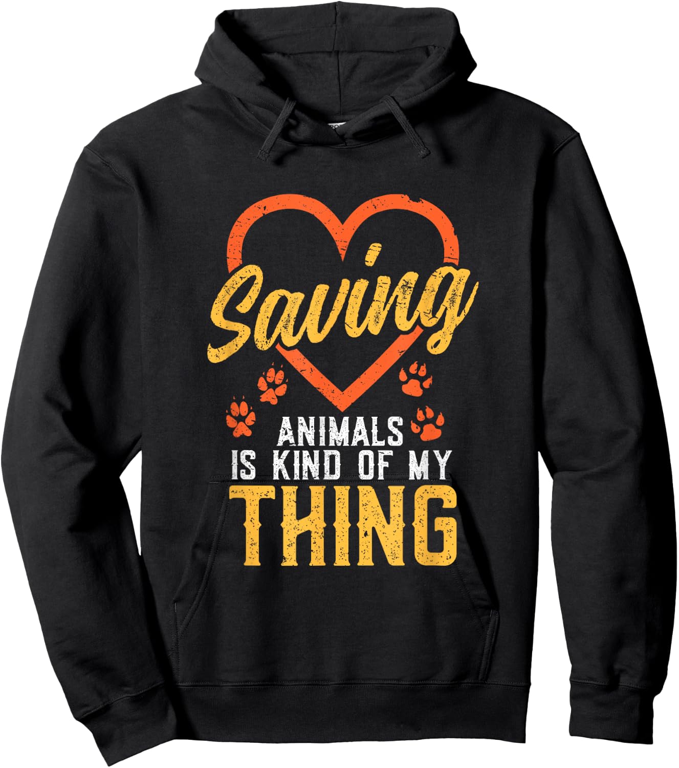 Saving Animals is kind of my Thing - Wildlife Animal Rescue Hoodie - Hoodie | Black