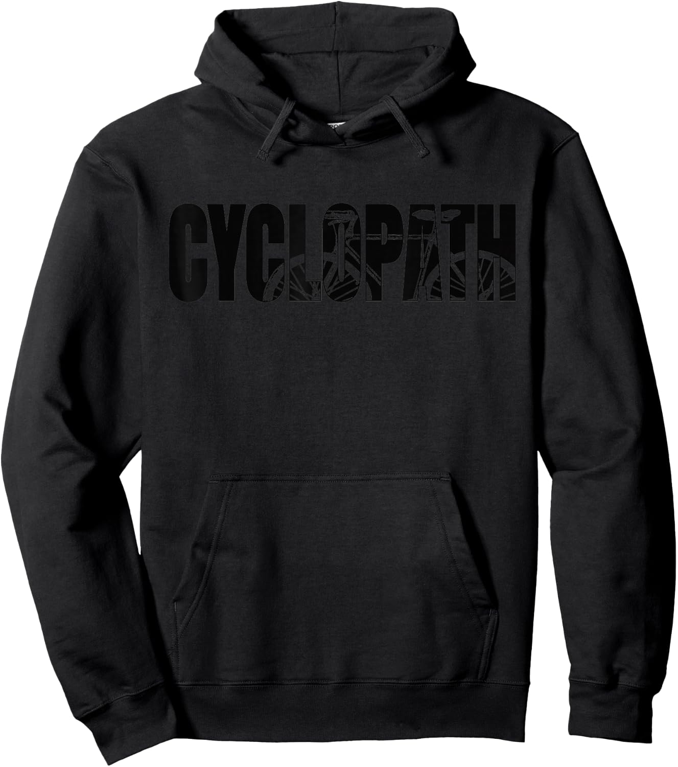 Funny Bicycle Cycling Cyclopath | Cyclists Bike Lovers Hoodie - Hoodie | Black