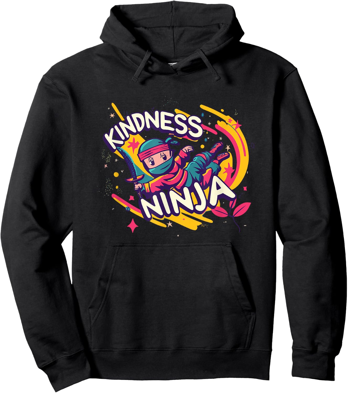 Anti Bullying Kindness Ninja School Teacher Student Hoodie - Hoodie | Black