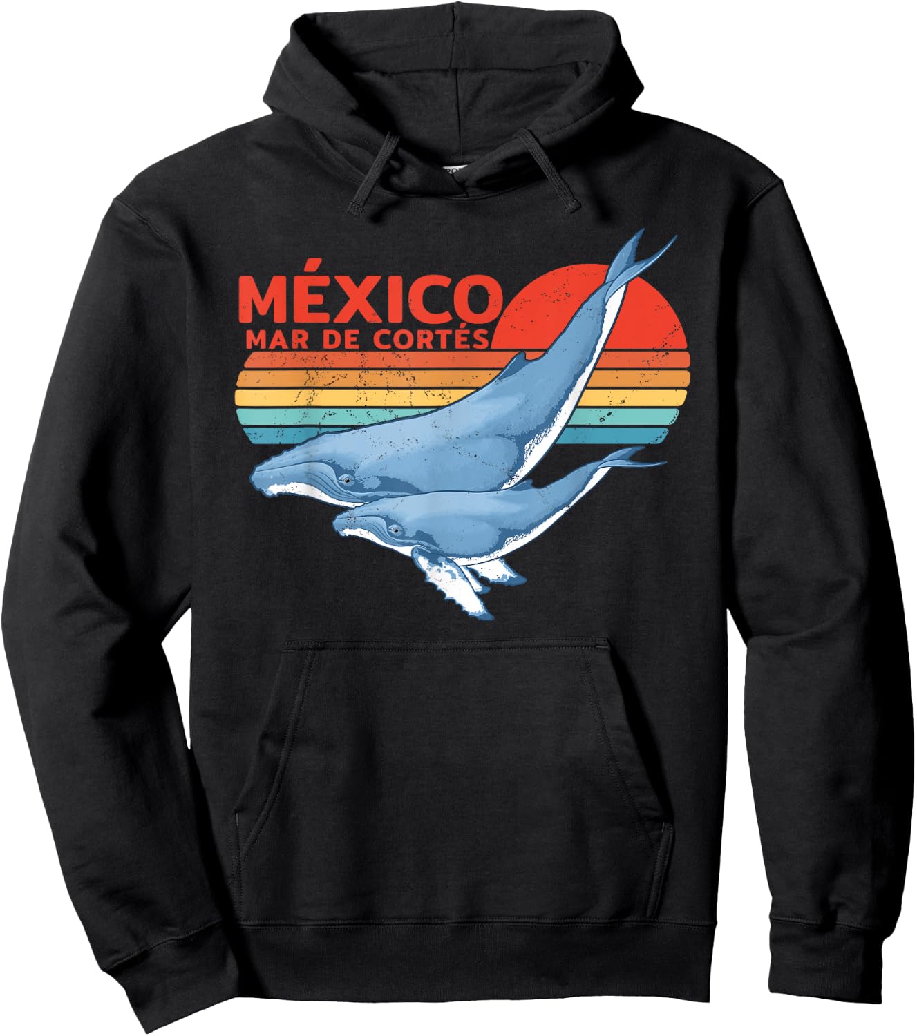 Humpback Whale Sea of Cortez Mexico Hoodie - Hoodie | Black