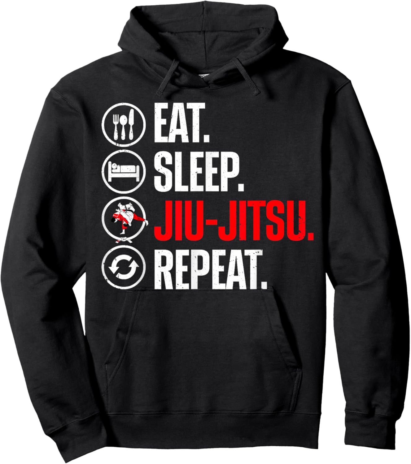 Funny Jiu Jitsu Design Women Kids Martial Arts Lover Small Hoodie - Hoodie | Black