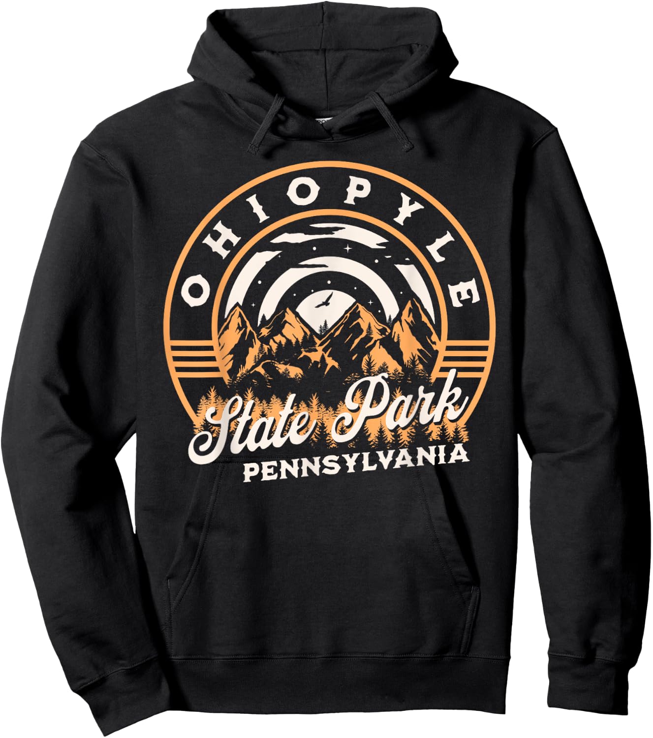 Ohiopyle State Park Pennsylvania Nature Hiking Outdoors Hoodie - Hoodie | Black