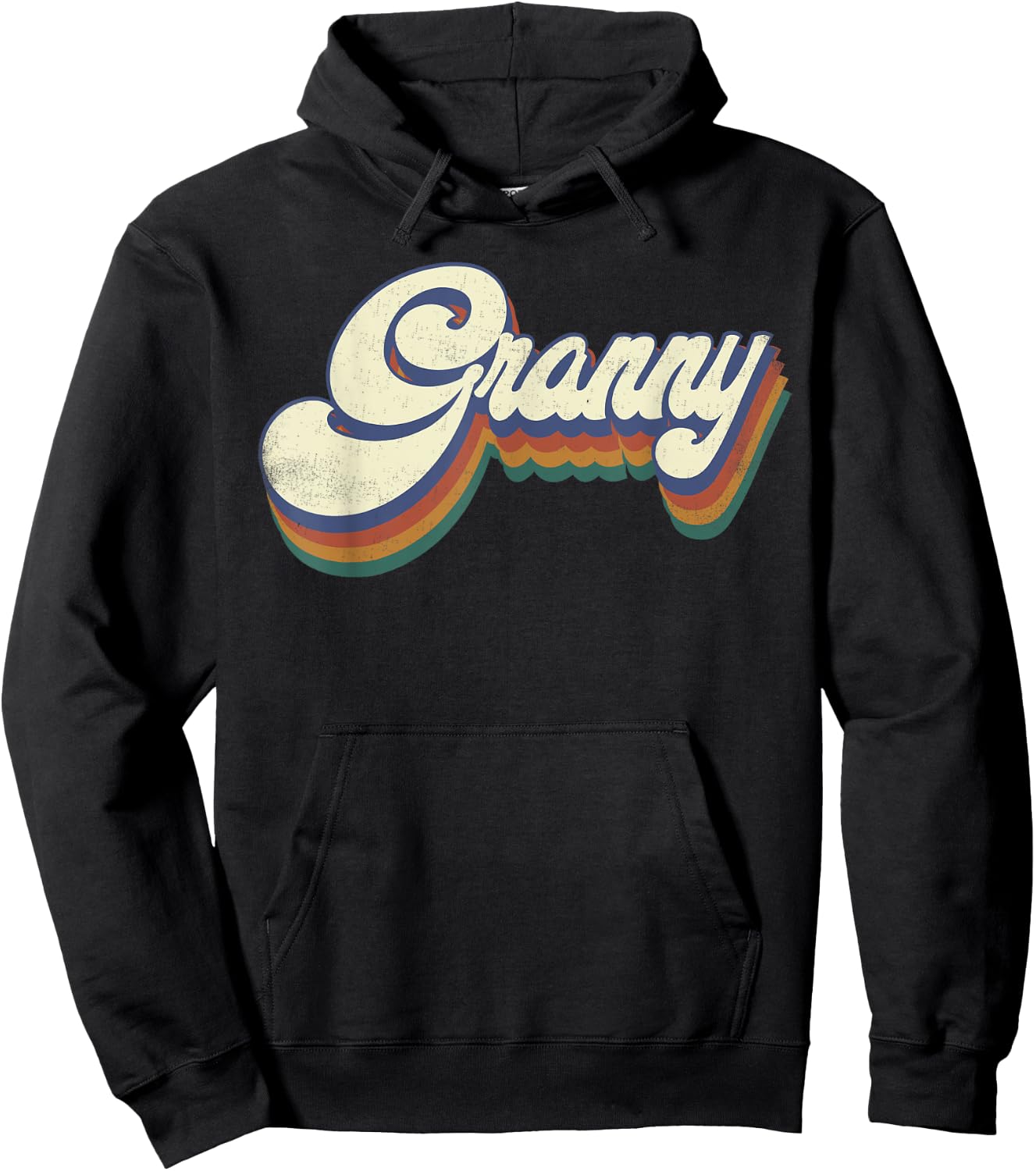Granny Gifts For Grandma Retro Vintage Mother's Day Granny Hoodie - Hoodie | Black