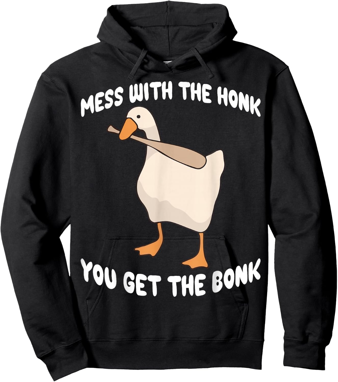 Goose Mess With The Honk You Get The Bonk Hoodie - Hoodie | Black