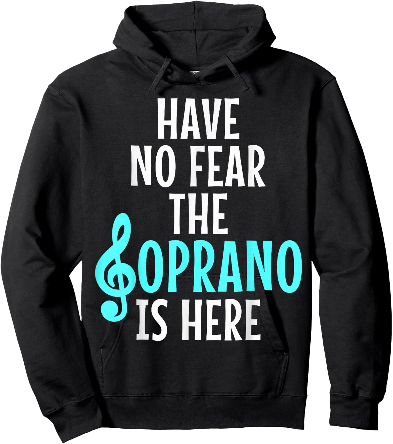 Soprano Choir Singer Hoodie - Hoodie | Black