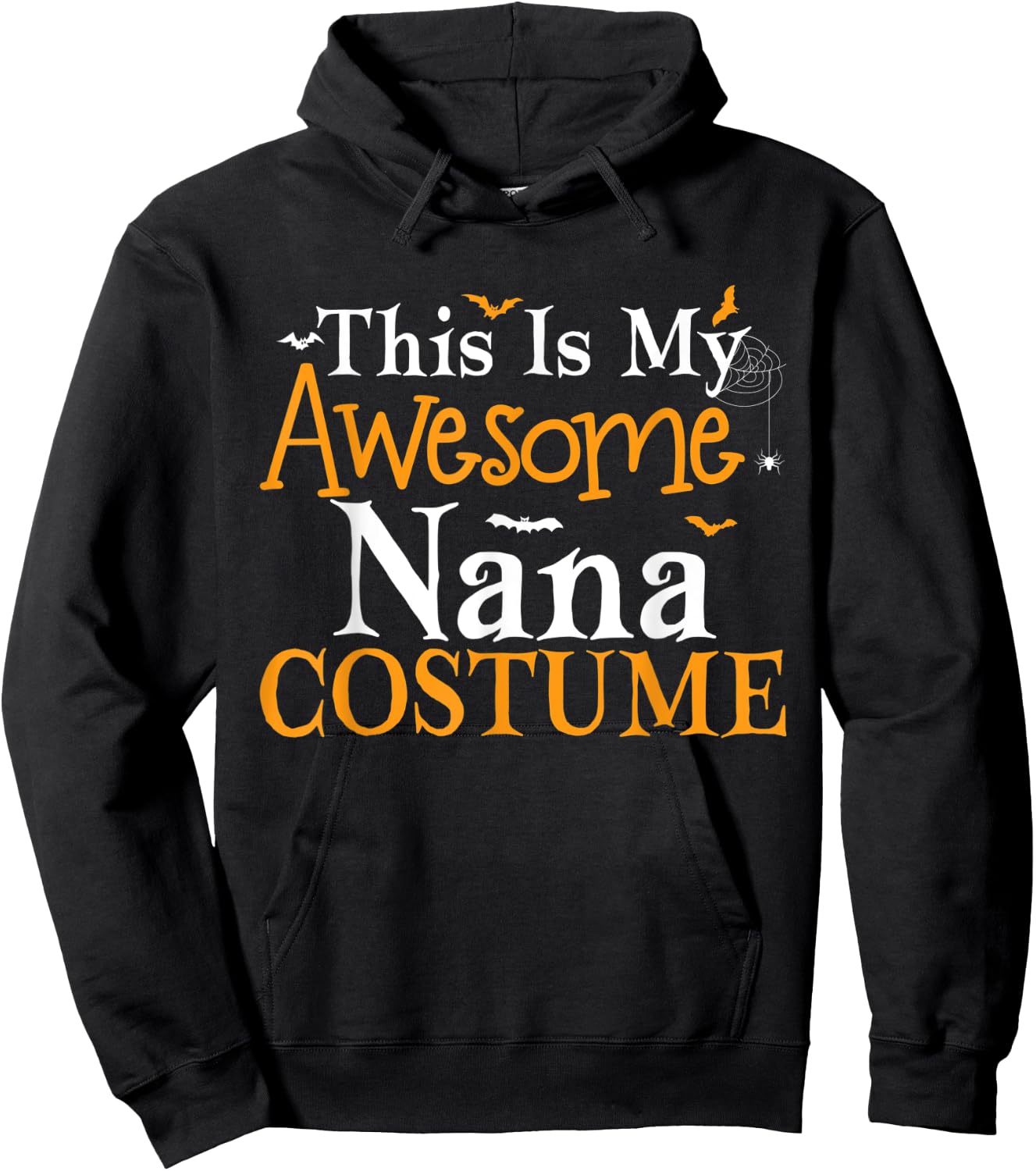 This Is My Awesome Nana Costume Halloween Party Matching Hoodie - Hoodie | Black