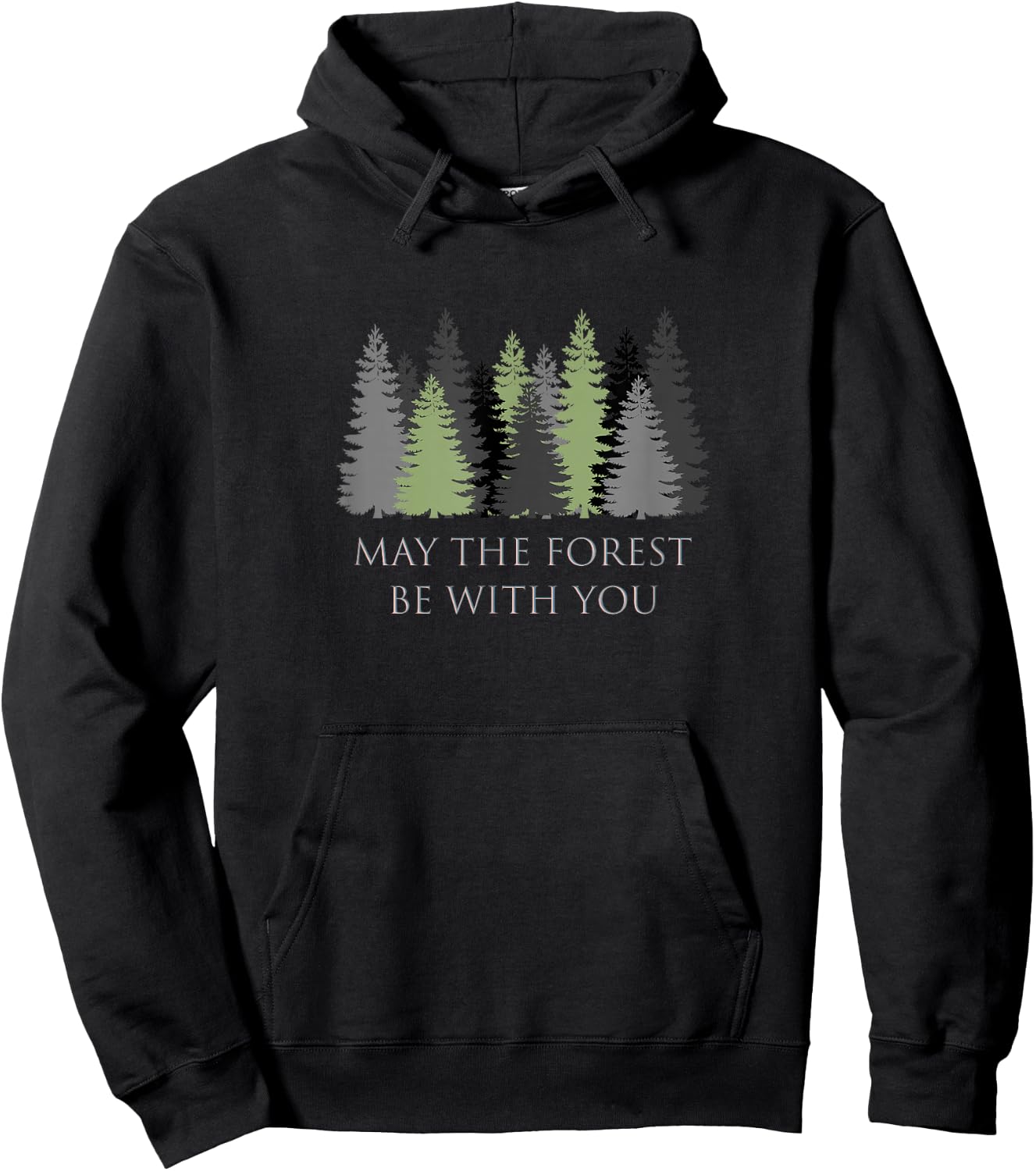 May The Forest Be With You Hoodie - Hoodie | Black